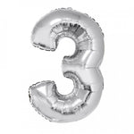 BALAO ALEGRIA FESTA MET TOPPER N3 PRATA C/1