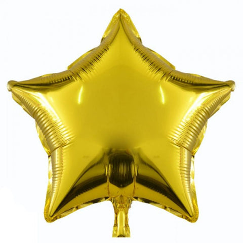 BALAO ALEGRIA FESTA MET DOURADO ESTRELA 40cm  C/1