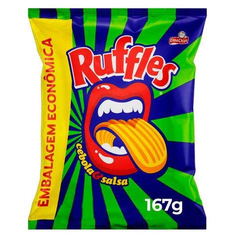 BATATA ELMA CHIPS RUFFLES 167G CEBOLA SALSA