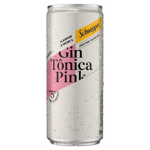 SCHWEPPES GIN TONICA PINK LT 310ml