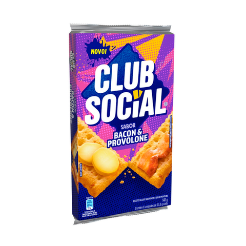 BISCOITO CLUB SOCIAL BACON E PROVOLONE  141g
