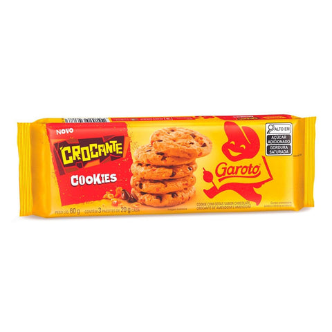 BISCOITO GAROTO COOKIES 60G CROCANTE
