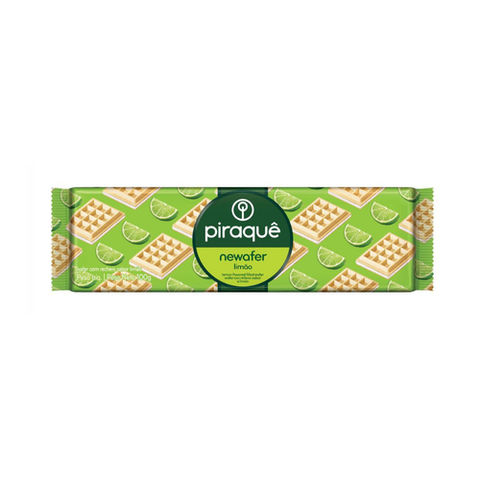 BISCOITO PIRAQUE WAFER LIMAO 100g