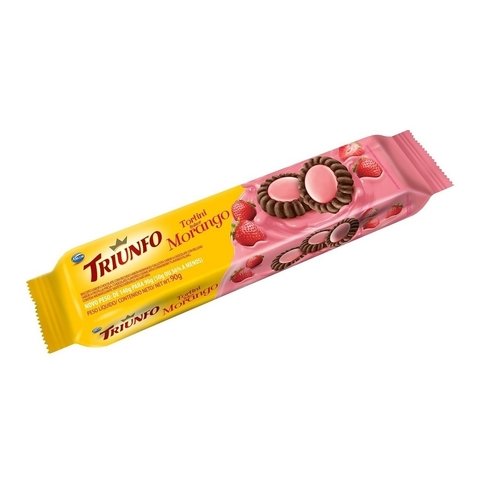 BISCOITO TRIUNFO RECH 90G MORANGO