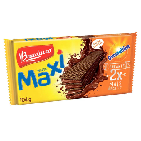 BISCOITO BAUDUCCO WAFER MAXI CHOCOLATE 104g