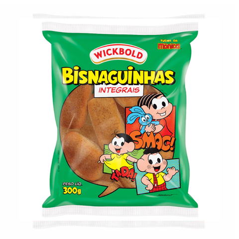 BISNAGUINHA WICKBOLD INTEGRAL 300G TURMA DA MONICA