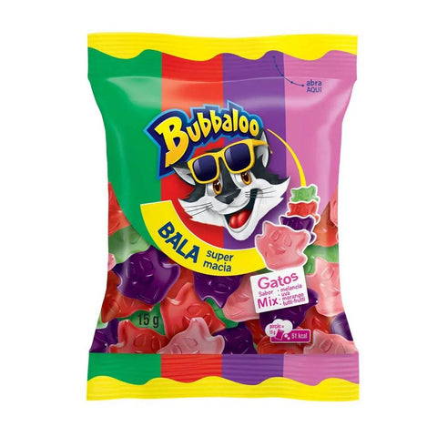 BALA BUBBALOO GATOS 15G MIX