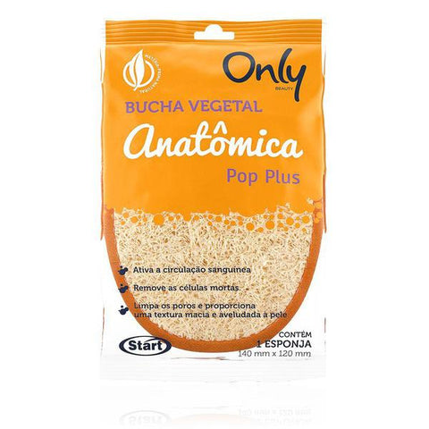 BUCHA VEGETAL ONLY POP PLUS LARANJA C/1