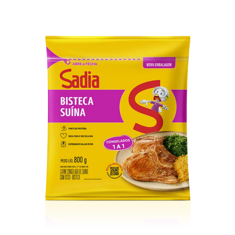 BISTECA SADIA FATIADA CONG 850g