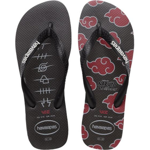 HAVAIANAS TOP NARUTO PRETO 37/38