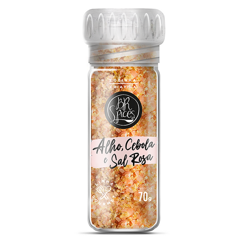 TEMPERO BR SPICES SAL ROSA C/MOED 70G ALHO CEBOLA