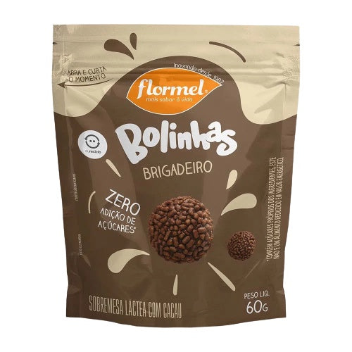 BOLINHAS FLORMEL ZERO BRIGADEIRO SH 60g