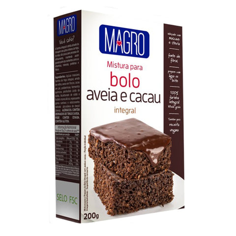 MISTURA BOLO MAGRO INTEGRAL 200G CACAU