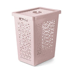 CESTO UZ C/ TAMPA E ORGANIZADOR 55L ROSA