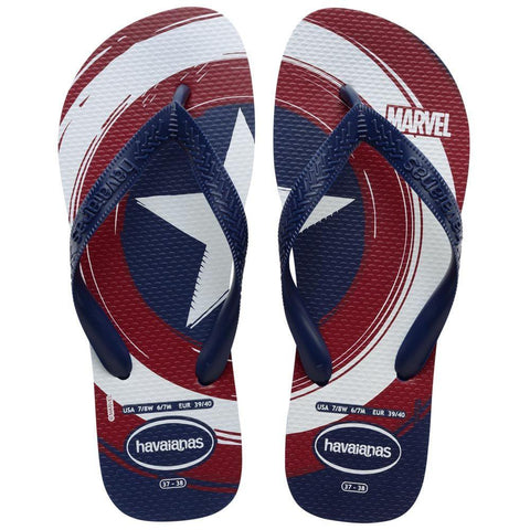 HAVAIANAS TOP MARVEL LOGOMANIA MARINHO/MARINHO 39/40