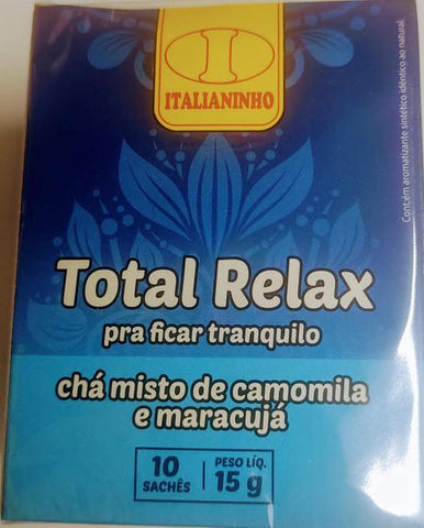 CHA ITALIANINHO MISTO TOTAL RELAX CAMOMILA MARACUJA C/10 15g