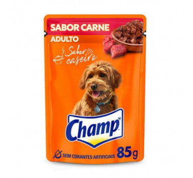 RACAO CHAMP SH 85G ADULTO CARNE