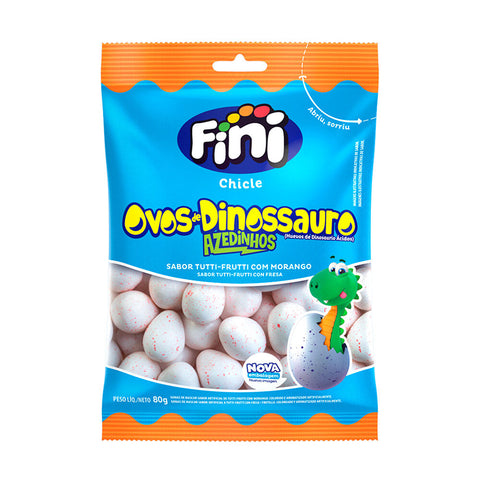 CHICLETE FINI 80G OVOS DINOSSAUROS ACIDO