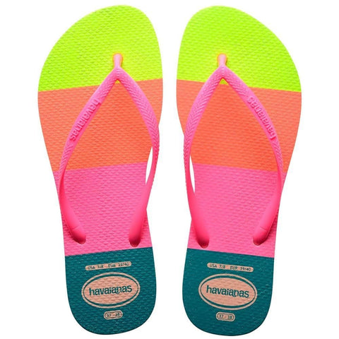 HAVAIANAS SLIM NEON GLOW ROSA BALLET 35/36