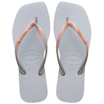 HAVAIANAS SLIM SQUARE GLITTER CINZA GELO 39/40