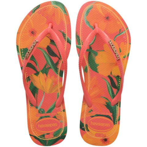 HAVAIANAS SLIM TROPICAL CORAL 35/36