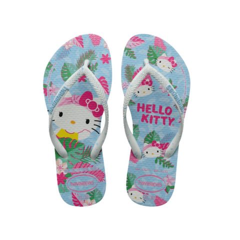 HAVAIANAS SLIM HELLO KITTY BRANCO 25/26
