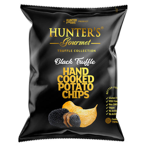 CHIPS BATATA HUNTERS GOURMET 125G TRUFAS NEGRAS