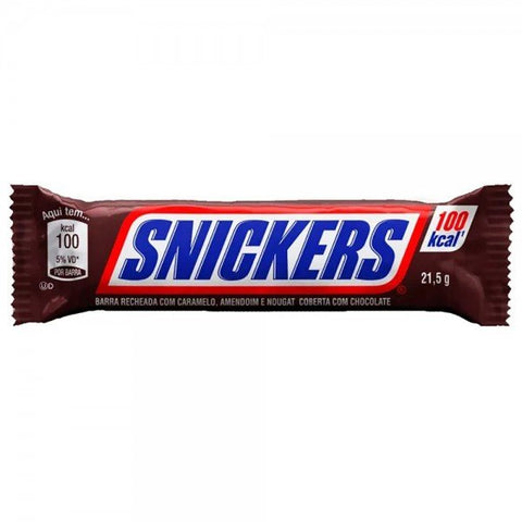 CHOCOLATE SNICKERS CARAMELO AMENDOIM 100 KCAL 21,5g
