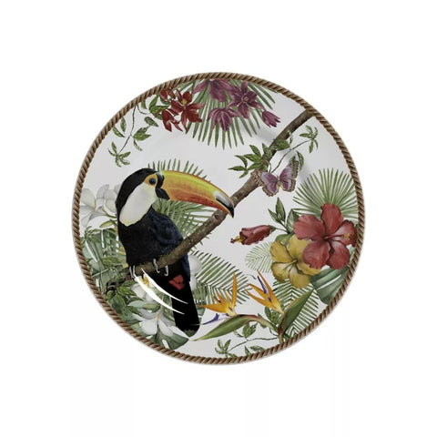 PRATO ALLENZA CERAMICA TROPICOS SOBREMESA 21cm