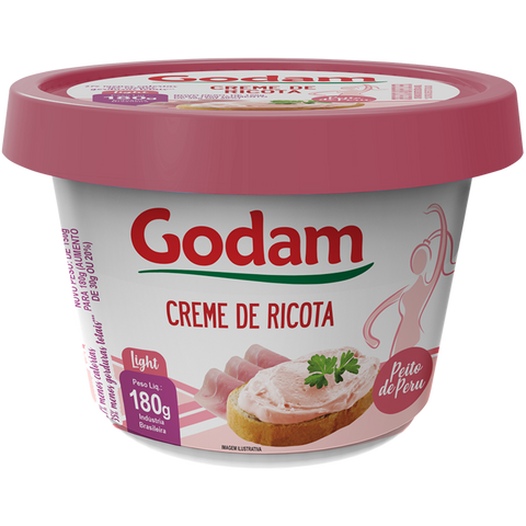 CREME DE RICOTA GODAM LIGHT PEITO PERU 180g