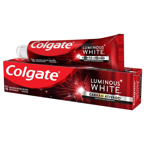 CREME DENTAL COLGATE LUMINOUS WHITE CARVAO ATIVADO 60g