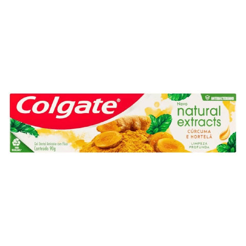 CREME DENTAL COLGATE NATURAL EXTRACTS CURCUMA HORTELA 90g