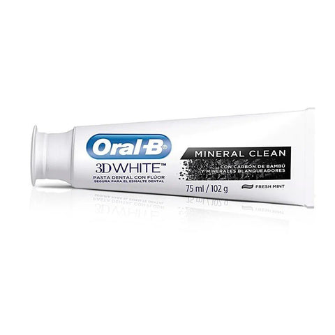 CREME DENTAL ORAL-B 3D WHITE MINERAL CLEAN 102g