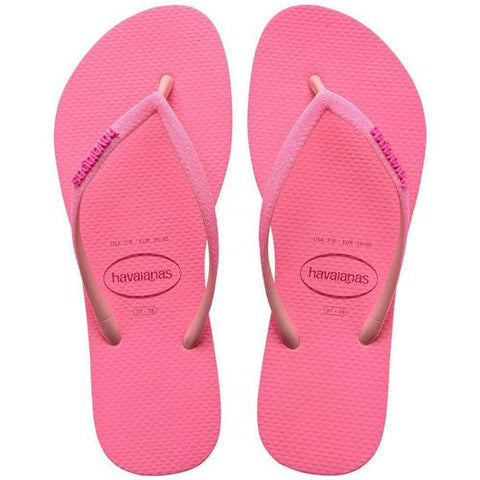 HAVAIANAS SLIM GLITTER NEON ROSA MACARON 35/36