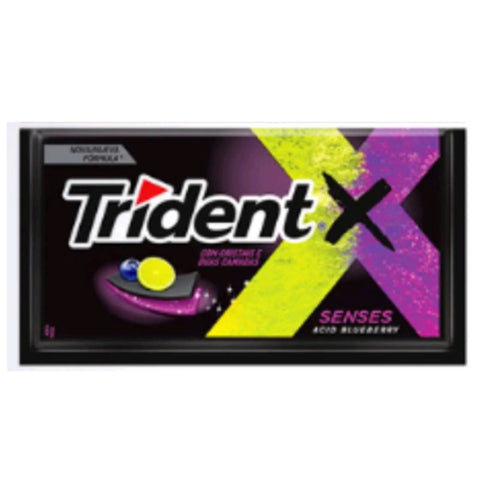 CHICLETE TRIDENT SENSES ACID BLUEBERRY 8g