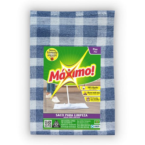 SACO P/LIMPEZA MAXIMO XADREZ 44X65cm
