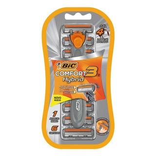 APARELHO BIC COMFORT 3 HYBRID+6 CARTUCHOS