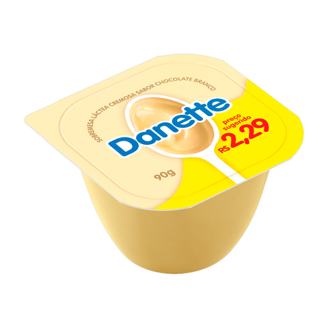 SOBREMESA DANONE DANETTE CHOCOLATE BRANCO 90g
