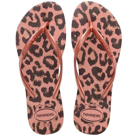 HAVAIANAS SLIM ANIMALS ROSA ROSA 37/38