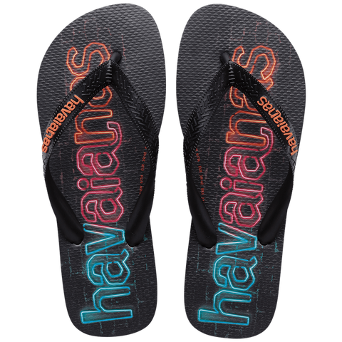 HAVAIANAS LOGOMANIA PRINT NOVO GRAFITE 37/38