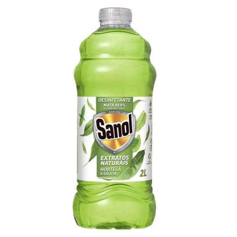 DESINFETANTE SANOL EXT NATURAIS HORTELA / SALVIA 2l