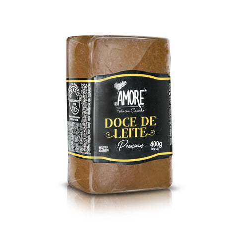 DOCE LEITE RB AMORE PREMIUM BARRA 400g