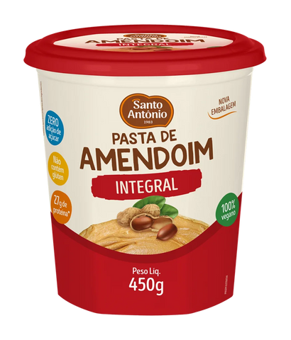 PASTA AMENDOIM STO ANTONIO INTEGRAL 450g