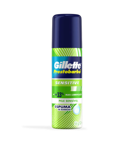 ESPUMA BARBEAR GILLETTE  SENSITIVE 56G