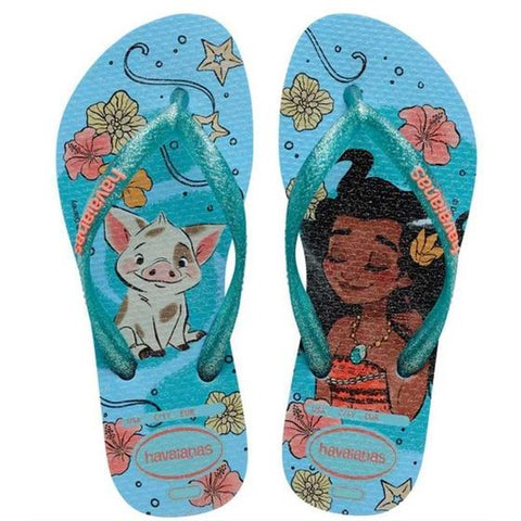 HAVAIANAS KIDS SLIM PRINCESS AZUL/AZUL 33/34