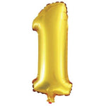BALAO ALEGRIA FESTA MET TOPPER N1 DOURADO C/1