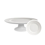 BOLEIRA ALLENZA CERAMICA 29CM BRANCO RELEVO