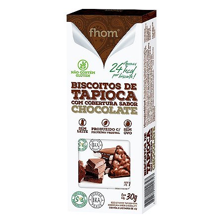 BISCOITO FHOM TAPIOCA C/CHOCOLATE 30g