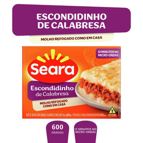 ESCONDIDINHO SEARA DE CALABRESA 600G