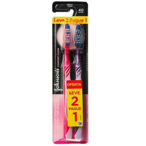 ESCOVA DENTAL JOHNSON COMF CLEAN 40 PR LV 2 PG 1 MEDI